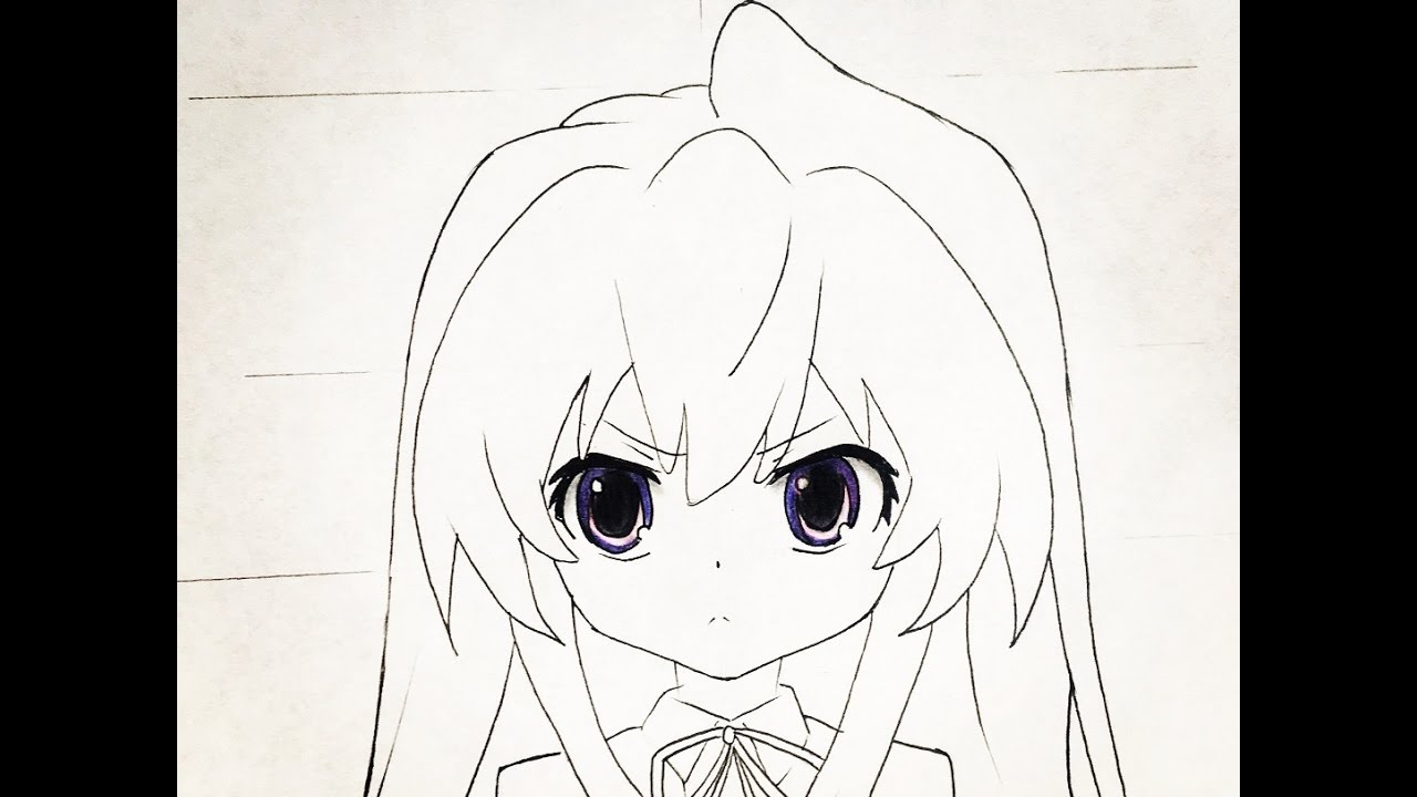 How to draw Taiga (Toradora)
