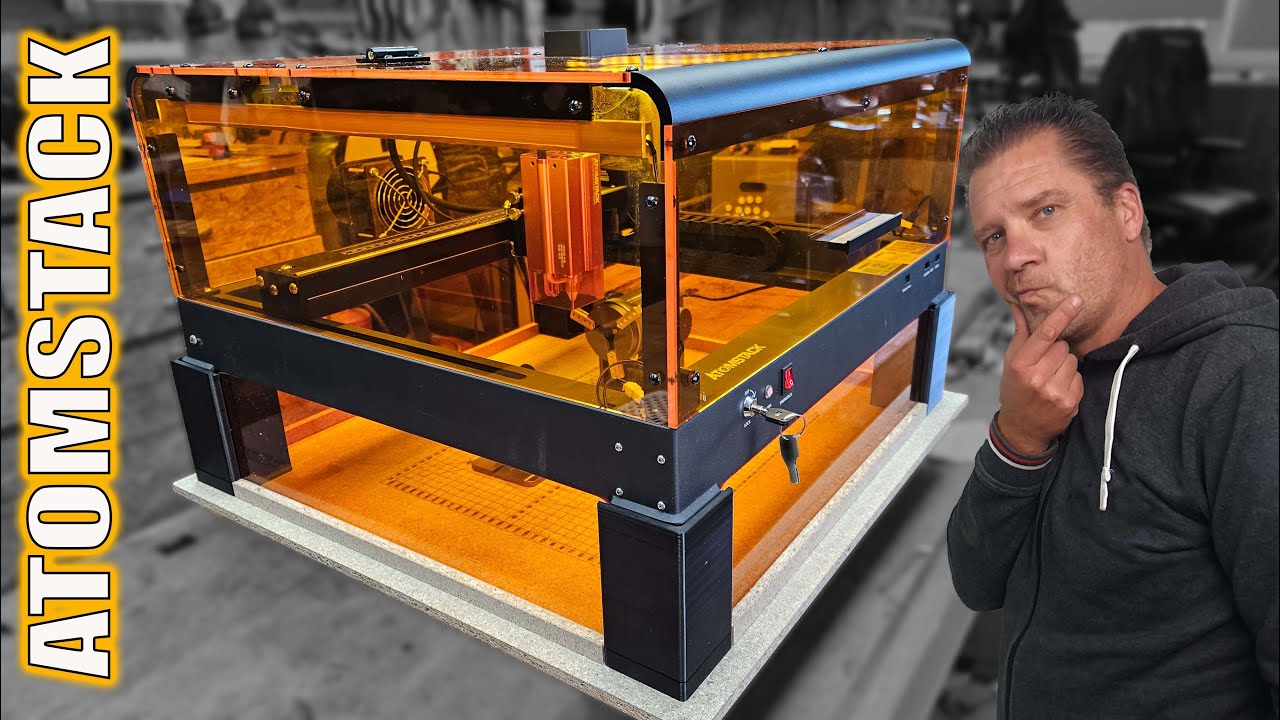 Atomstack X24 - A24 mit Laserschutzgehäuse B3 im Test - Was kann der Diodenlaser?