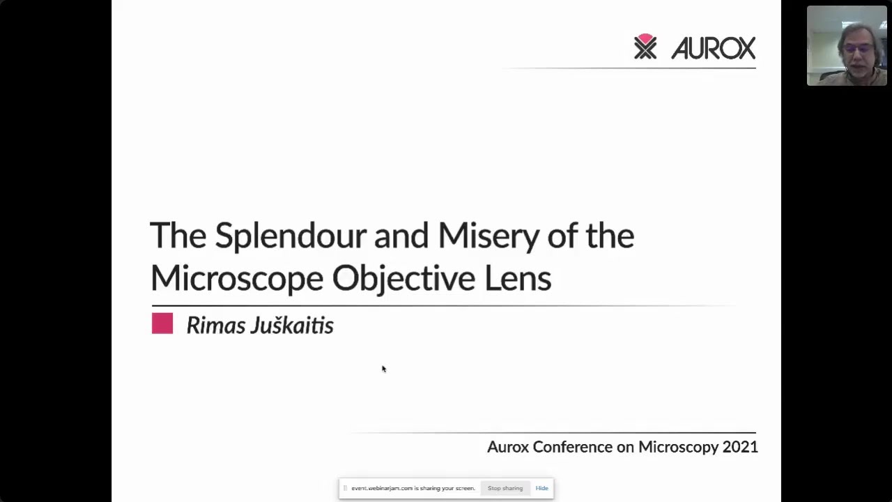 ACoM2021 Dr Rimas Juskaitis: The splendour and misery of the microscope objective lens.