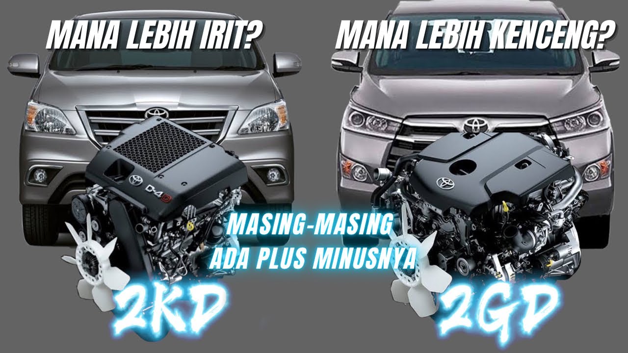 Perbandingan BBM dan Tenaga Mesin 2KD dan 2GD Pada Innova!