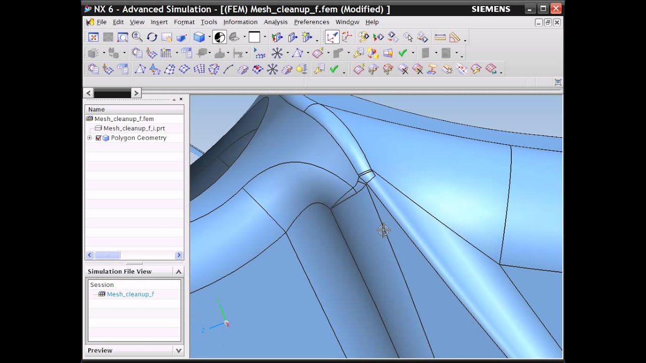 NX Advanced Simulation (Model Clean-up)