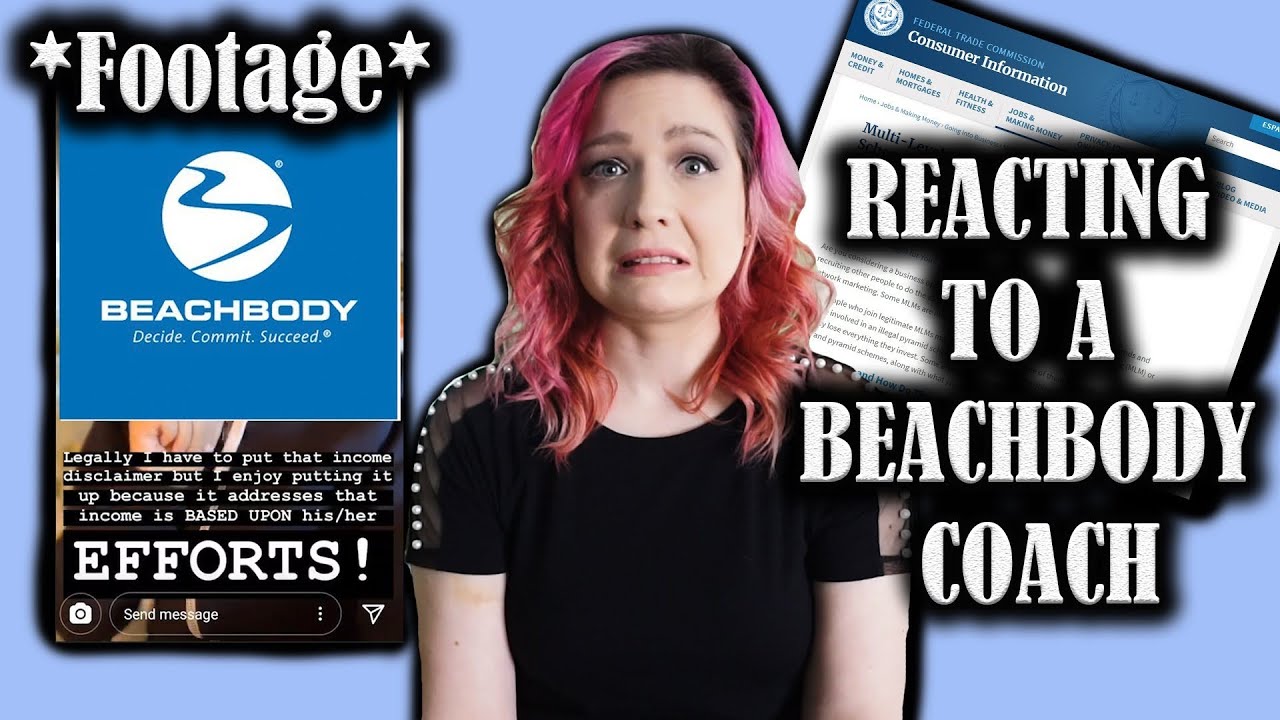 Anti MLM: Reacting to a Beachbody coach (with FOOTAGE)