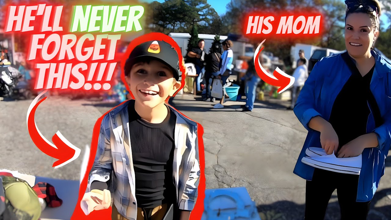A gift of a LIFETIME for this kid at the Flea Market!