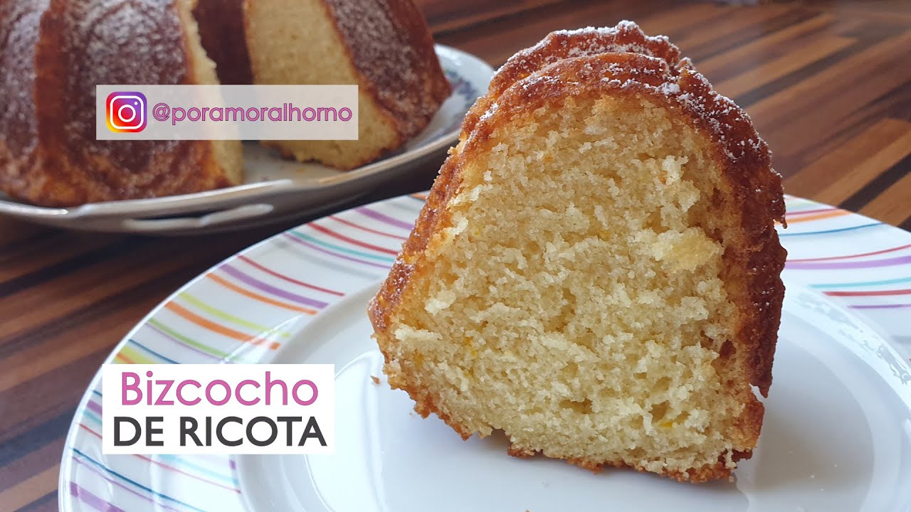 Bizcocho o pastel de ricotta o requeson - facil y suave