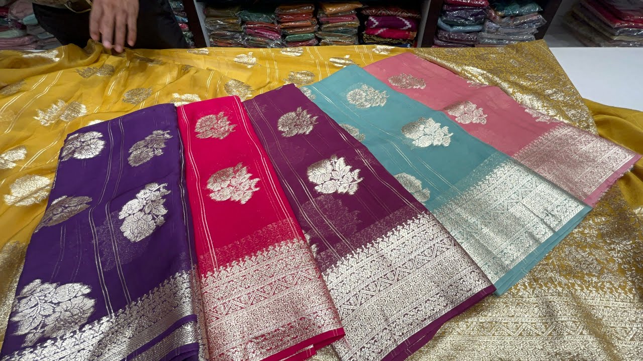 #Bangalore Vijayanagar Siddhi Silks Premium Botique Style Banaras Saree Premium Quality kathan Silk