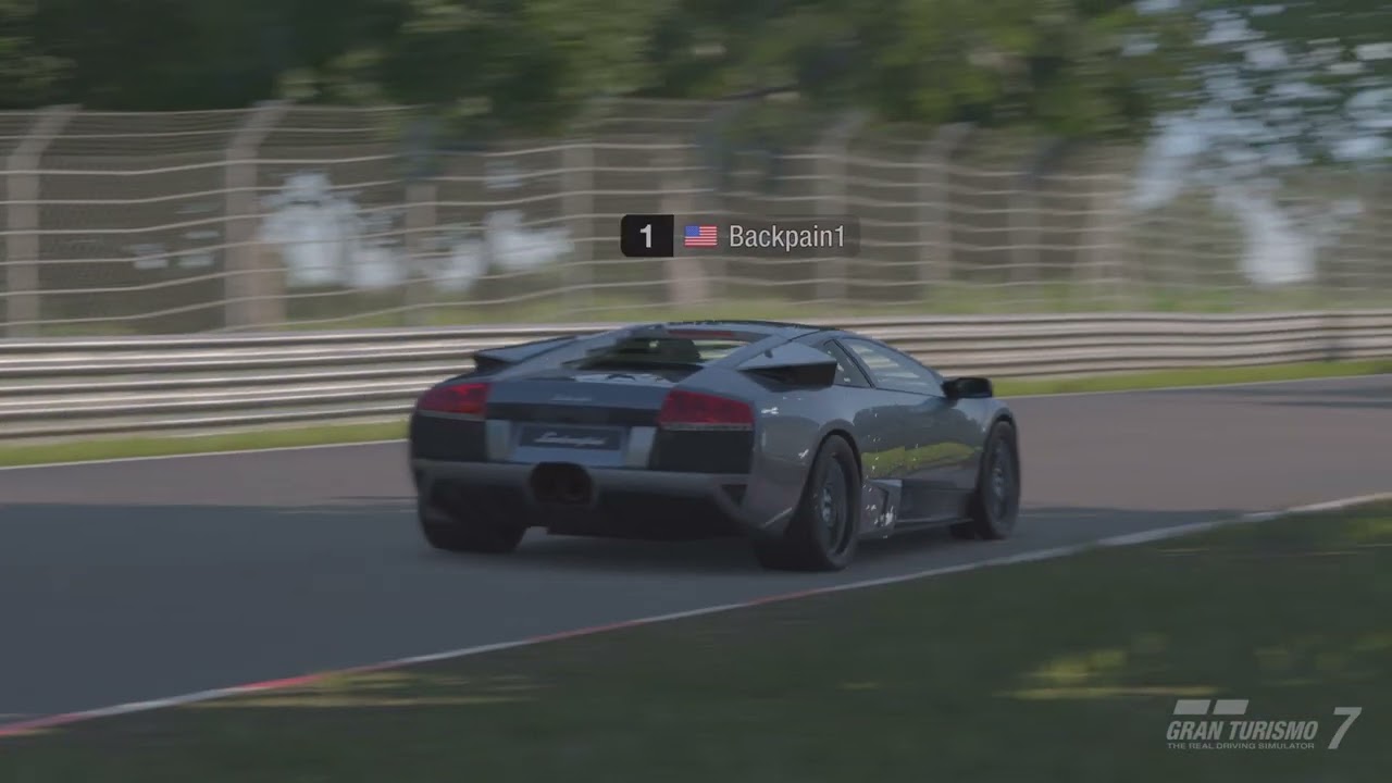 Gran Turismo 7- Lamborghini Murciélago Nurburgring Lap 6:27.888