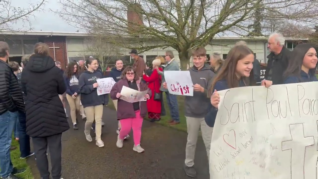 Grandparents Day at Everett’s Catholic School - PARADE!