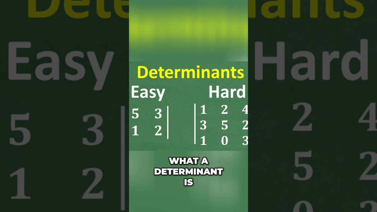 Unlock Algebra Secrets 2x2 vs 3x3 Determinants Explained! #math #maths #algebra #education