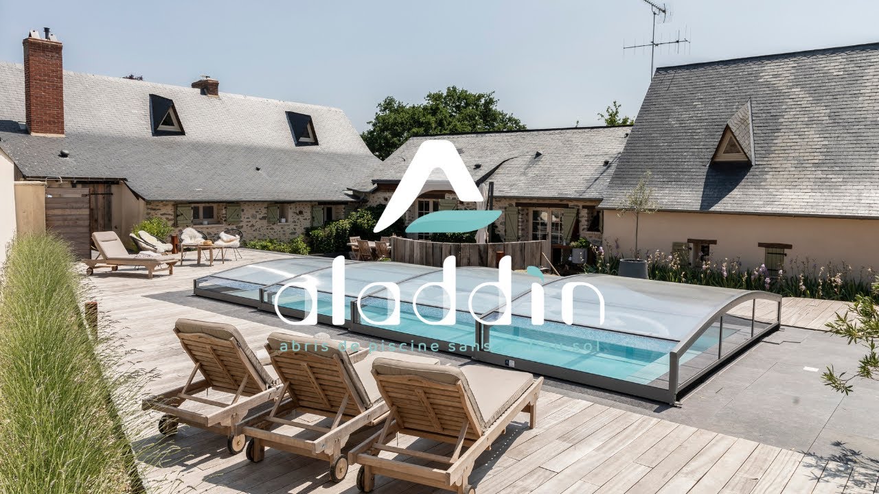 Aladdin, spécialiste des abris de piscine sans rail au sol !
