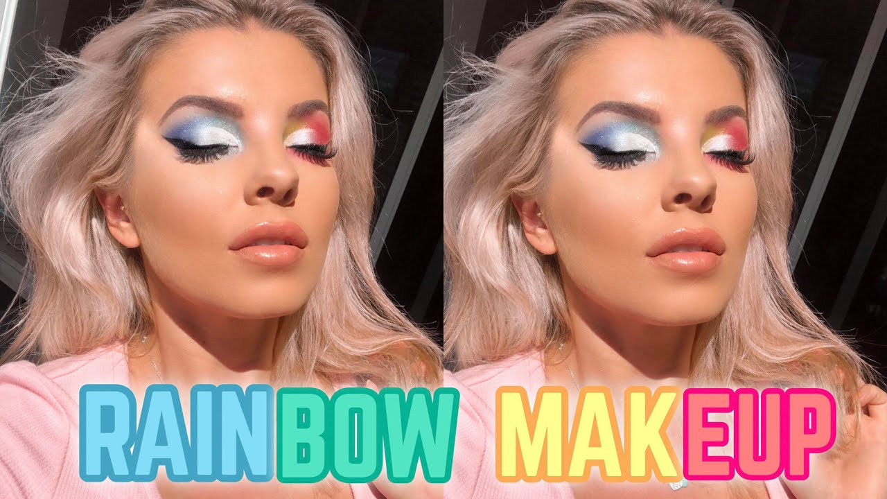 RAINBOW MAKEUP TUTORIAL 🌈😍 JASMINE HAND