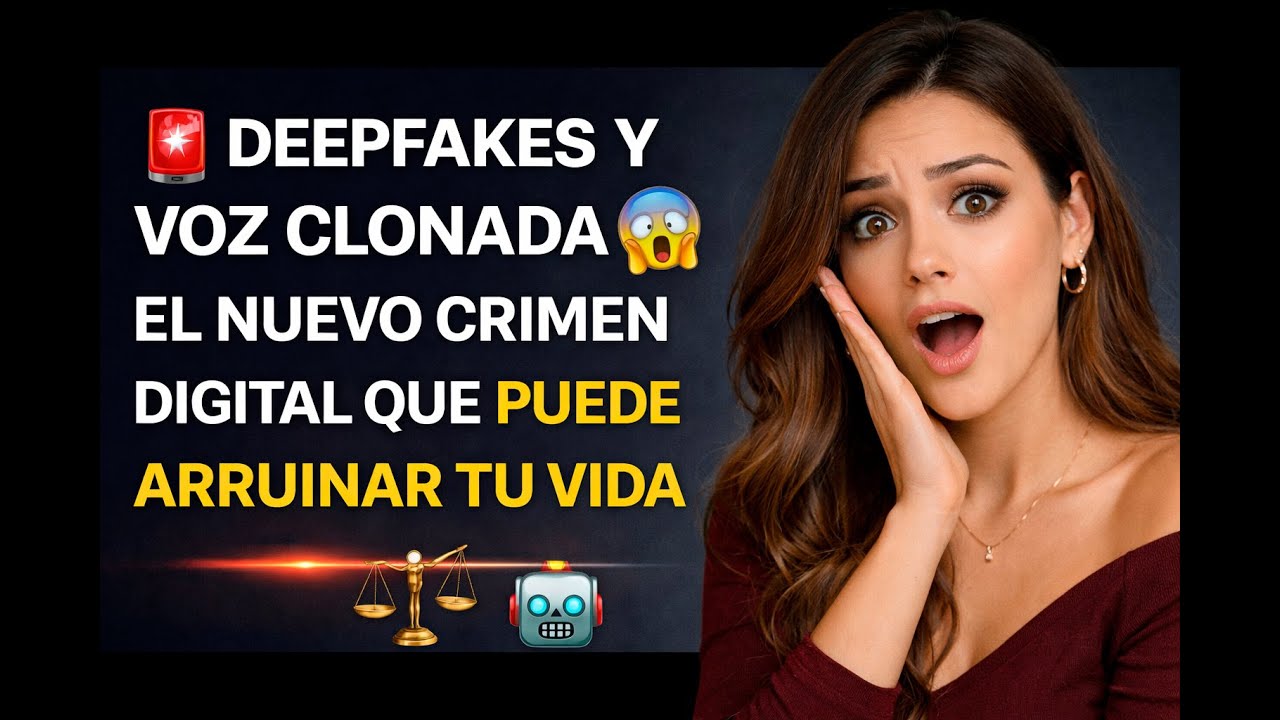 🚨 Deepfakes y Voz Clonada 😱 El Nuevo Crimen Digital que Puede Arruinar tu Vida ⚖️🤖