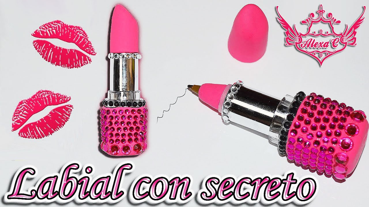 💄♥ Tutorial: Labial o Lipstick con Sorpresa || Bolígrafo [Muy Fácil] ♥💄