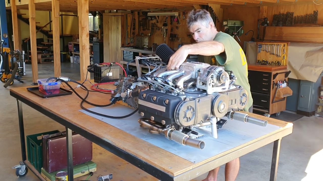 First start of custom built Honda Goldwing 1500cc flat six engine to be swapped into my car.