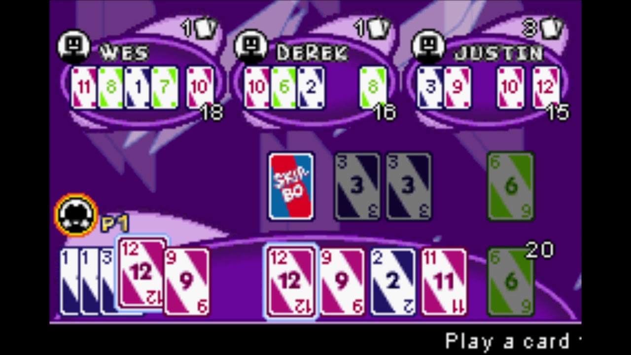 UNO & Skip-Bo - GBA Gameplay