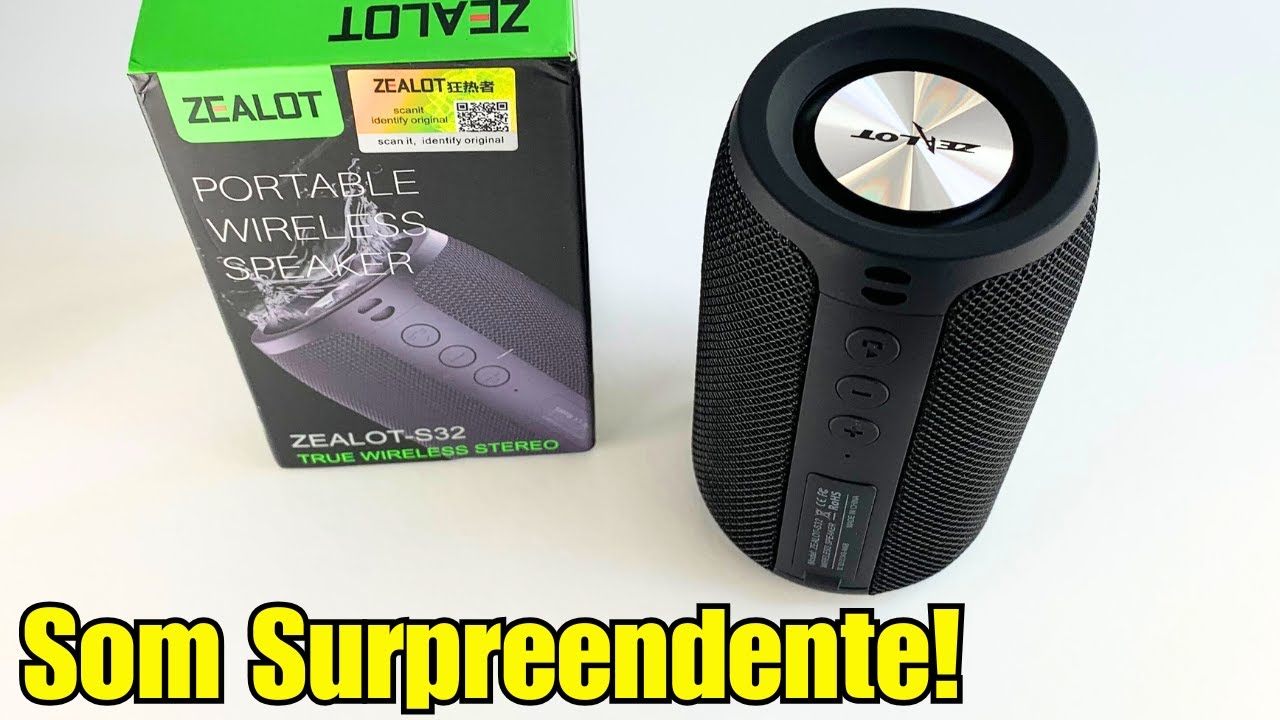 Testei o Zealot S32 – Unboxing e Tudo Sobre Este Alto-falante Portátil!