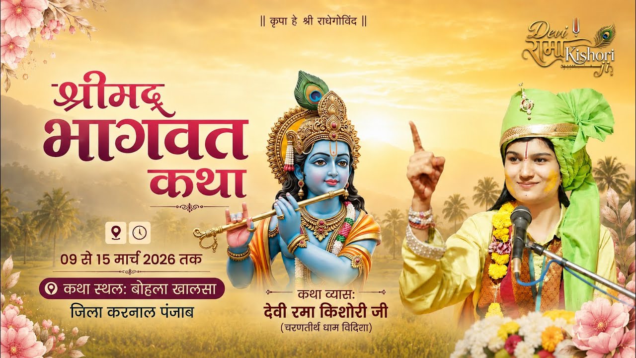 day_4 श्रीमद् भागवत कथा रमा किशोरी जी करनाल