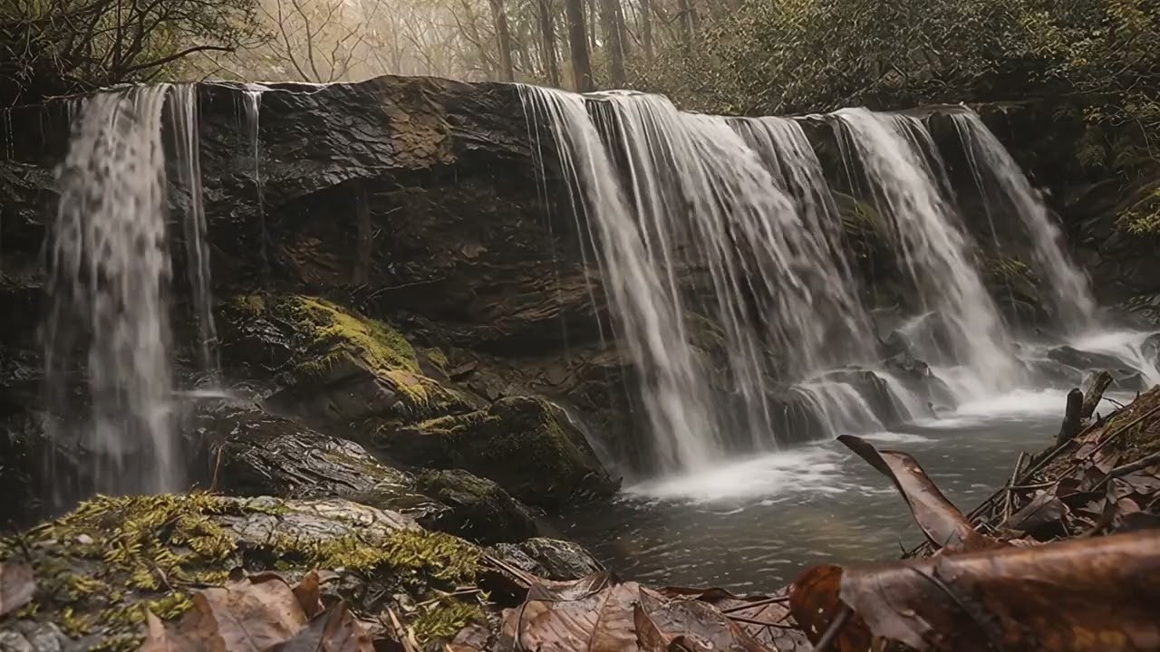 Brasstown Falls 8 Hours • Waterfall Sounds for Sleep, Study & Relaxation • South Carolina Nature