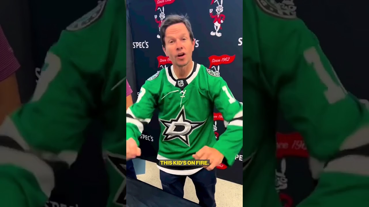Mark Wahlberg has a message for Dallas Stars fans ⭐🗣️ (via @markwahlberg/TW)