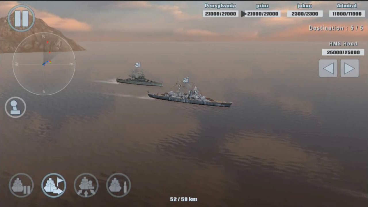 Warship War - Battelship HMS Hood