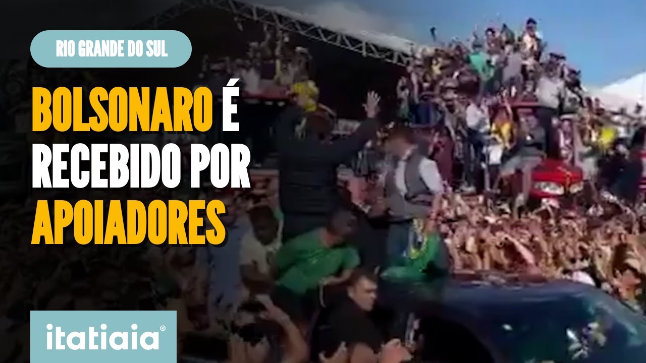 BOLSONARO REÚNE MULTIDÃO DE APOIADORES EM VISITA AO RIO GRANDE DO SUL