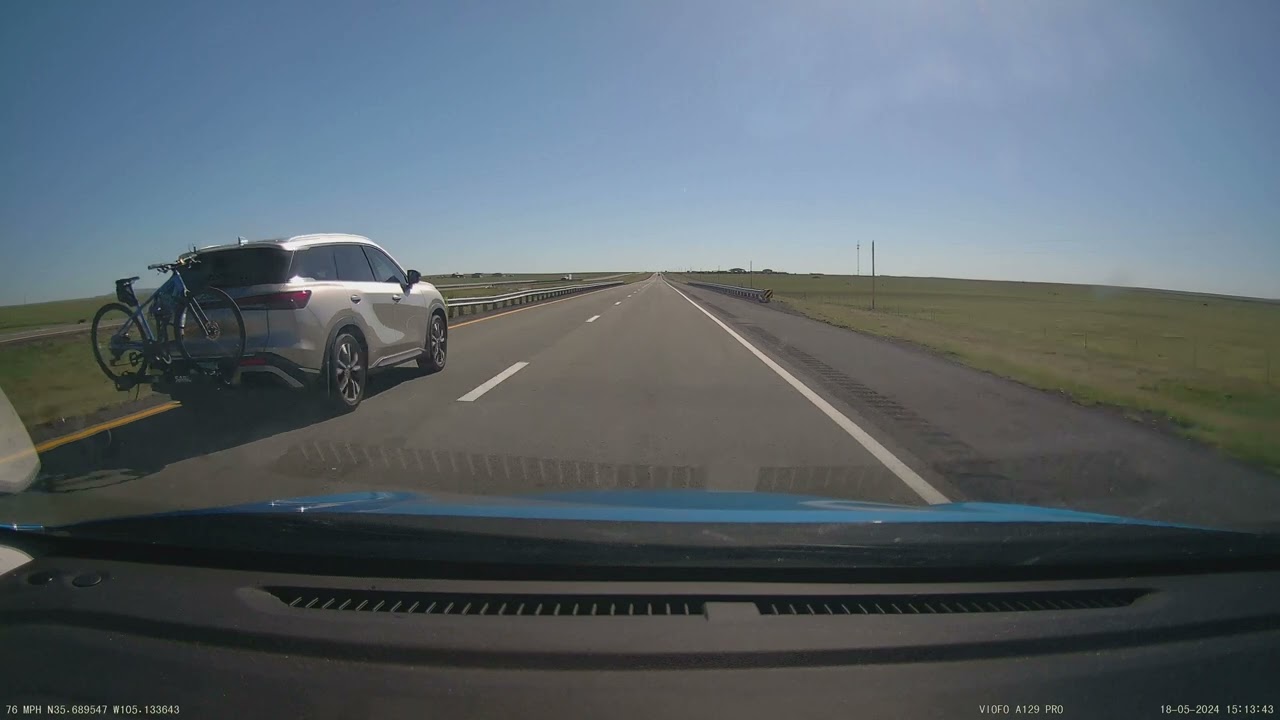 Driving from Las Vegas, New Mexico to Springer, New Mexico (real-time) 4K