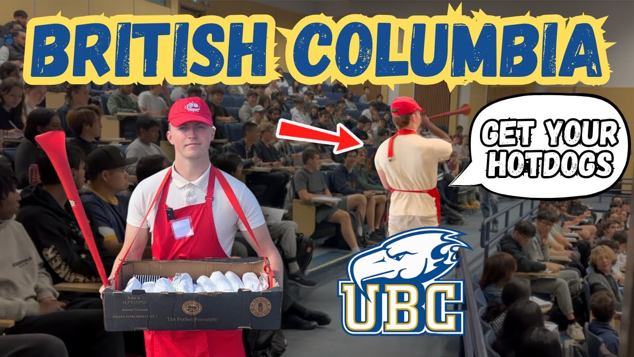 Hot Dog Vendor Prank at University of British Columbia - CANADIAN COLLEGE TOUR