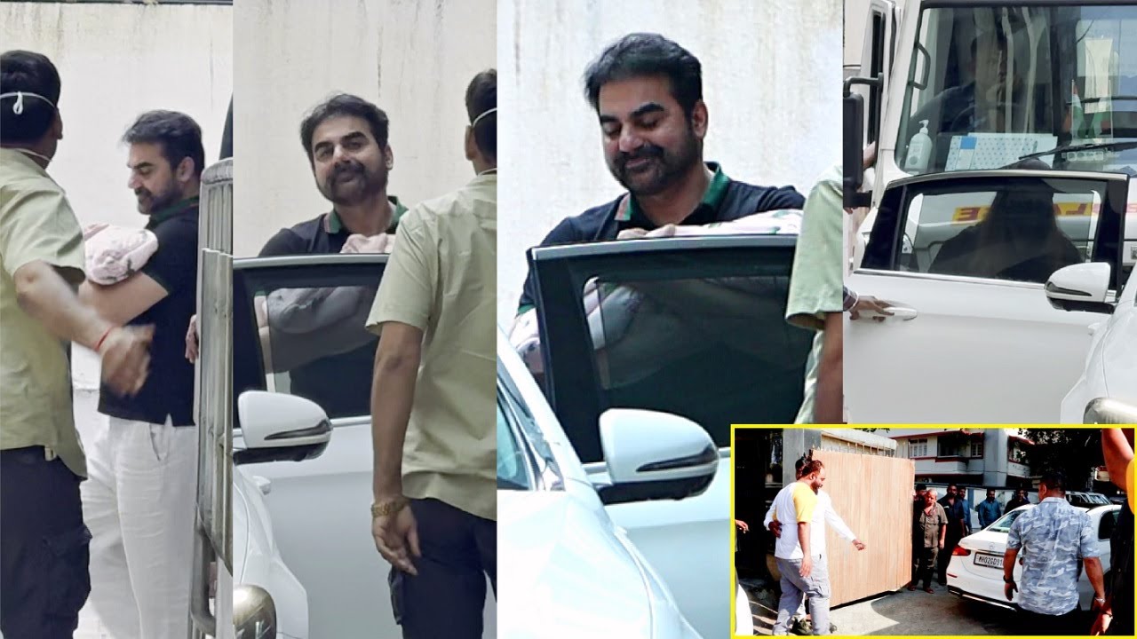 Arbaaz Khan With Daughter & Wife Ssura Discharge From Hospital Heads Straight To Salman Khan House