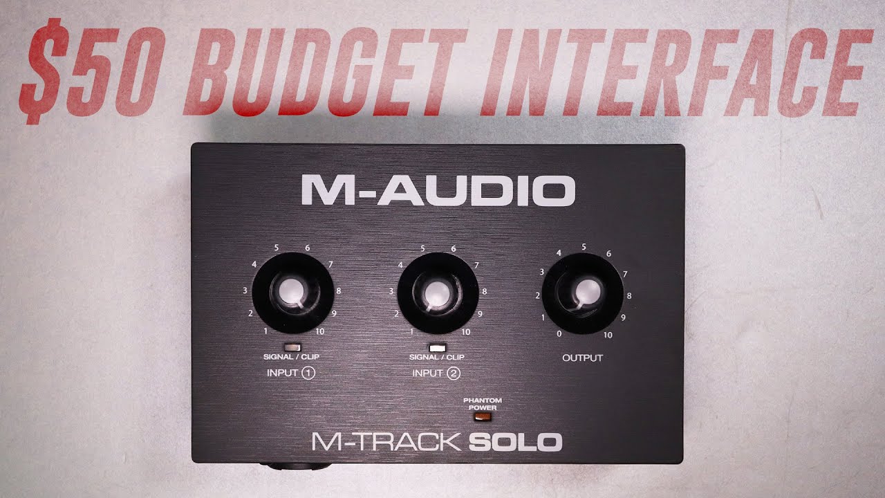 Обзор аудиоинтерфейса M-Audio M-Track Solo / Подробности