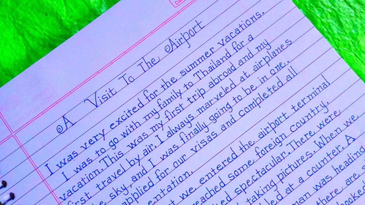 A Visit To The Airport Essay in English