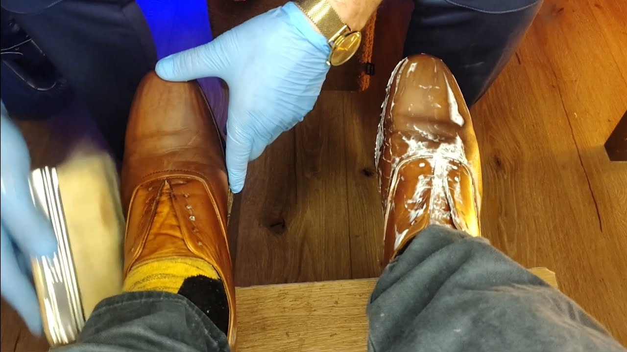 Relaxing ASMR Shoe Cleaning 👞✨ Sleep & Background Sounds for Studying or Cleaning #ASMR#SleepSounds
