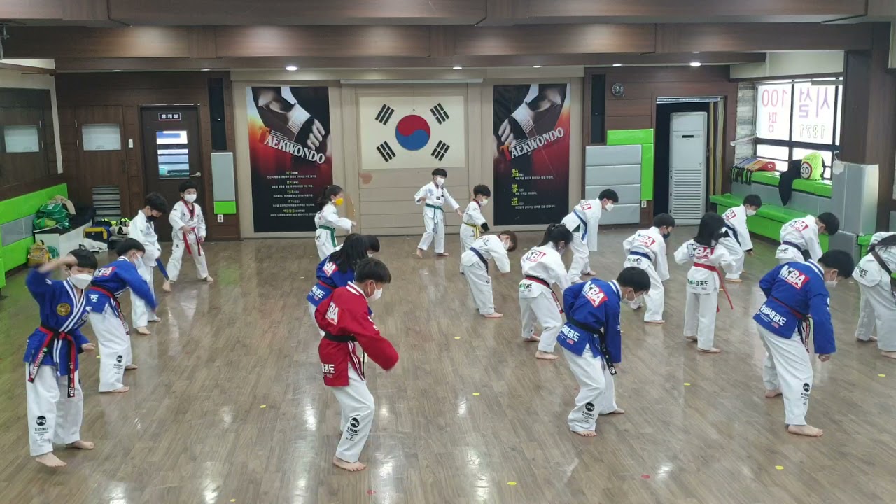 보성태권도 3시반부 태권체조(똥밟았네)