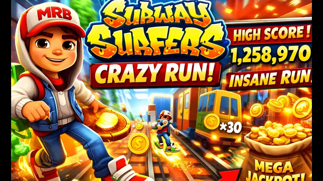 SUBWAY SURFERS CRAZY RUN LIVE STREAMING 🔥