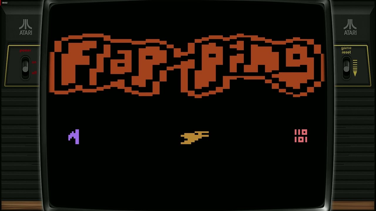 FlapPing (Atari 2600) Gameplay | Homebrew Pong & Warlords-Inspired Retro Action
