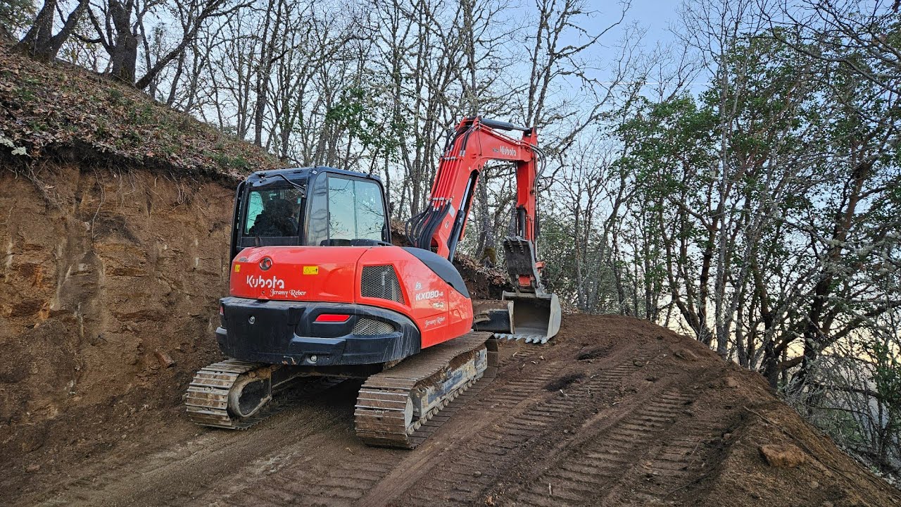 Granite road deer inspectors with the Kubota KX 080 4 excavator