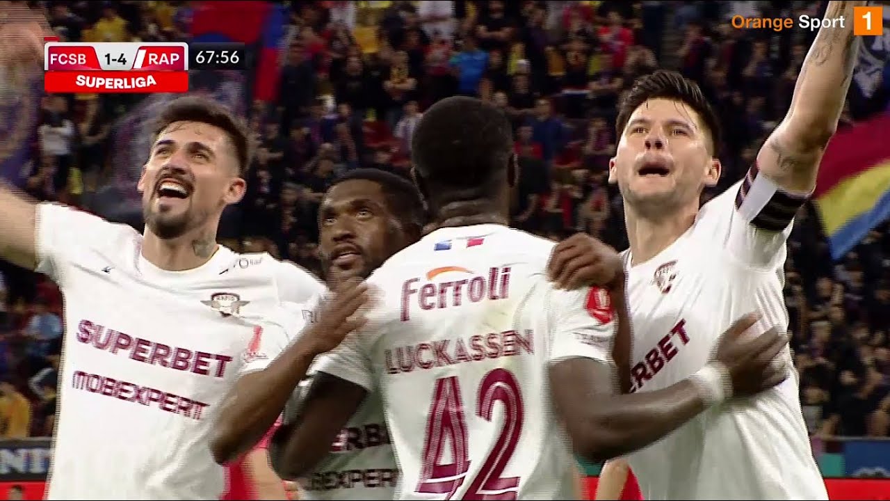 REZUMAT | FCSB - Rapid 1-5. Umilință istorică! FCSB termină sezonul în genunchi