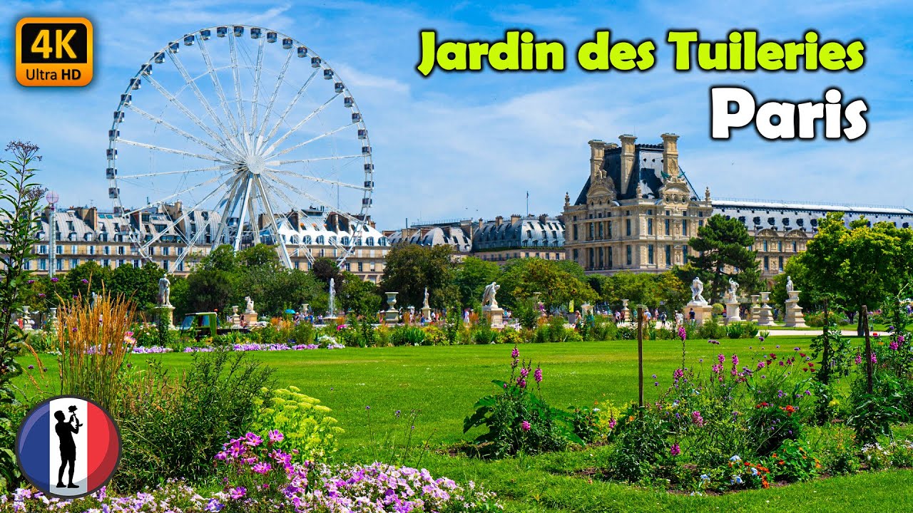 🇫🇷 Paris, Jardin des Tuileries, Complete Amazing Walking Tour [4K/60fps]