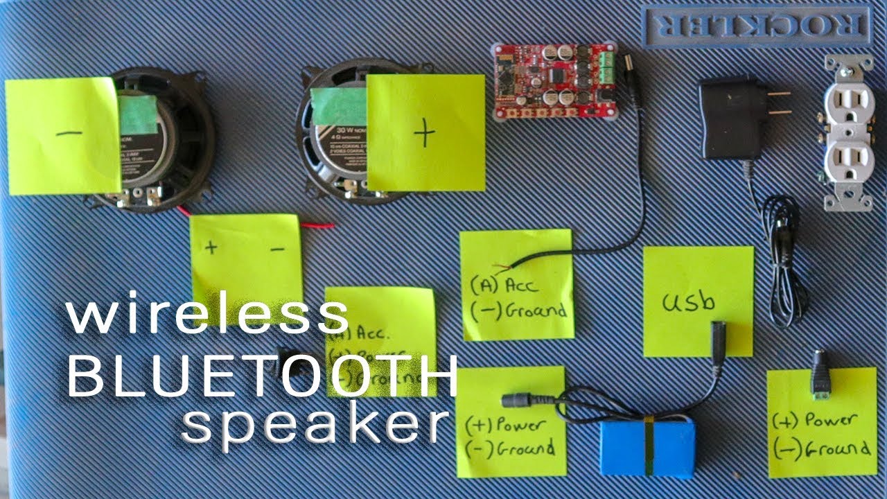 How to Wire a Bluetooth Wireless Speaker //Fast & Easy (DIY)