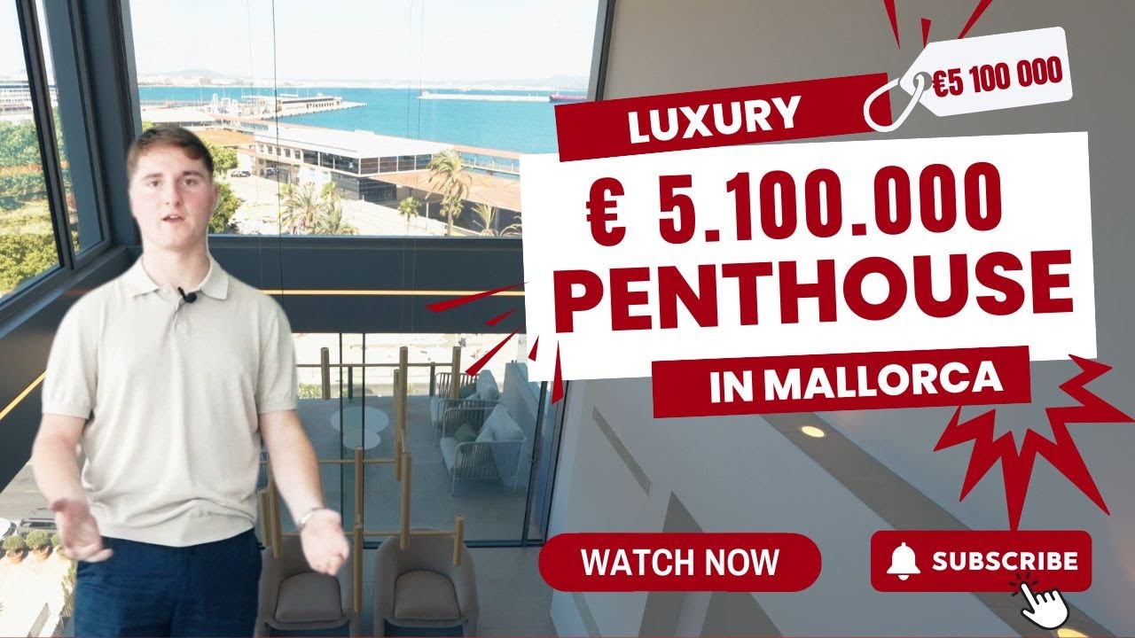 Luxurious €5M Penthouse in Palma |❤️ Tour This Fantastic Holiday Property in Mallorca