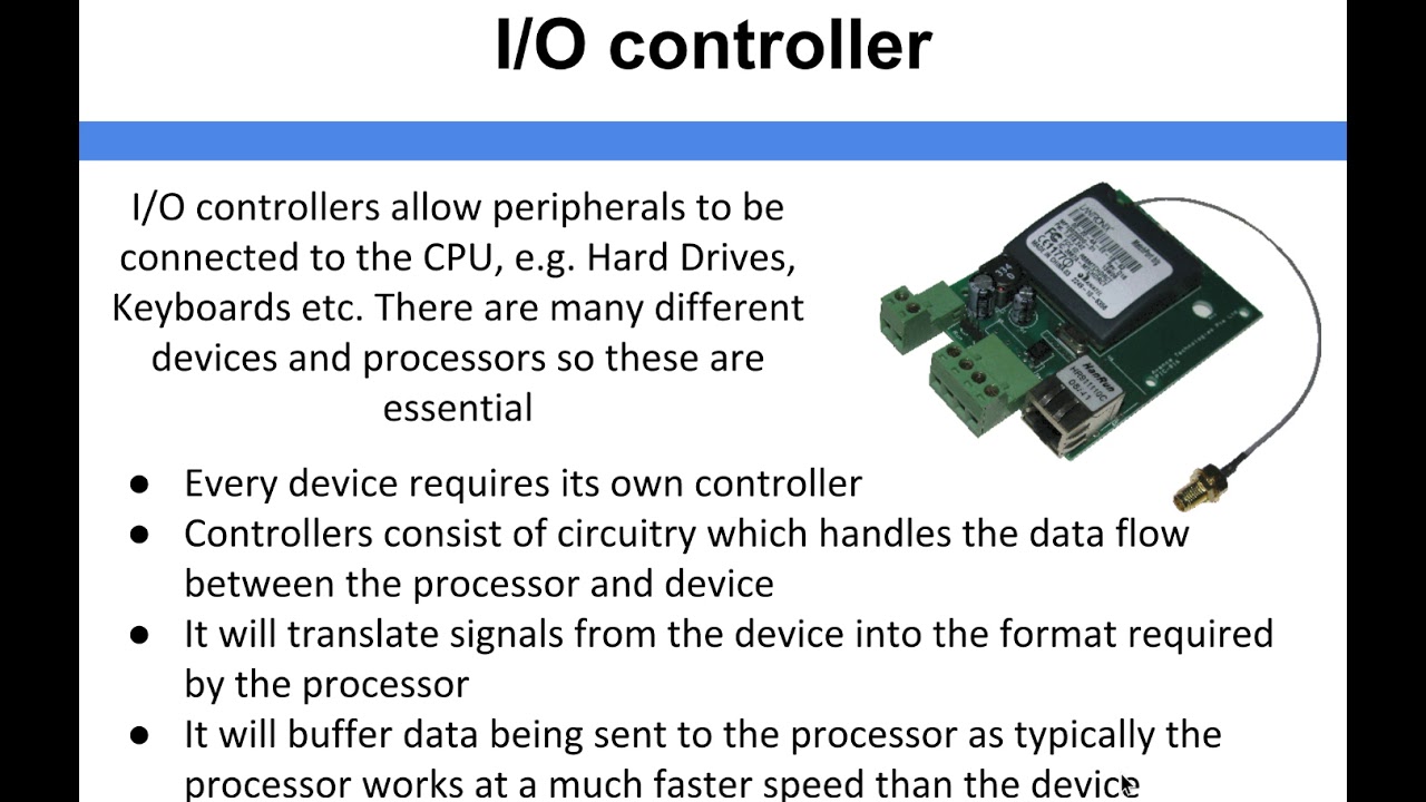 Computer Architecture - I/O controller