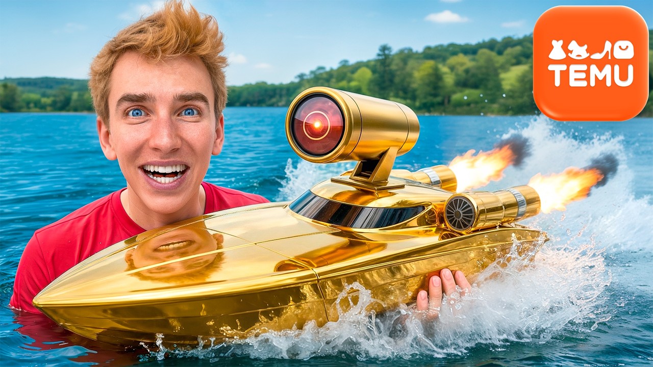 I Bought The World's FASTEST Mini Boat on Temu!!