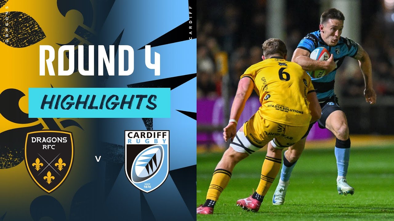 Dragons RFC v Cardiff Rugby | Highlights | Round 4 | URC 25/26