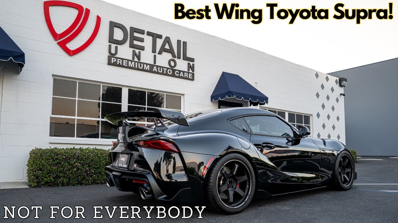 Adro Wing Install For My 2021 Toyota Supra!! (Swan Neck Style Wing)