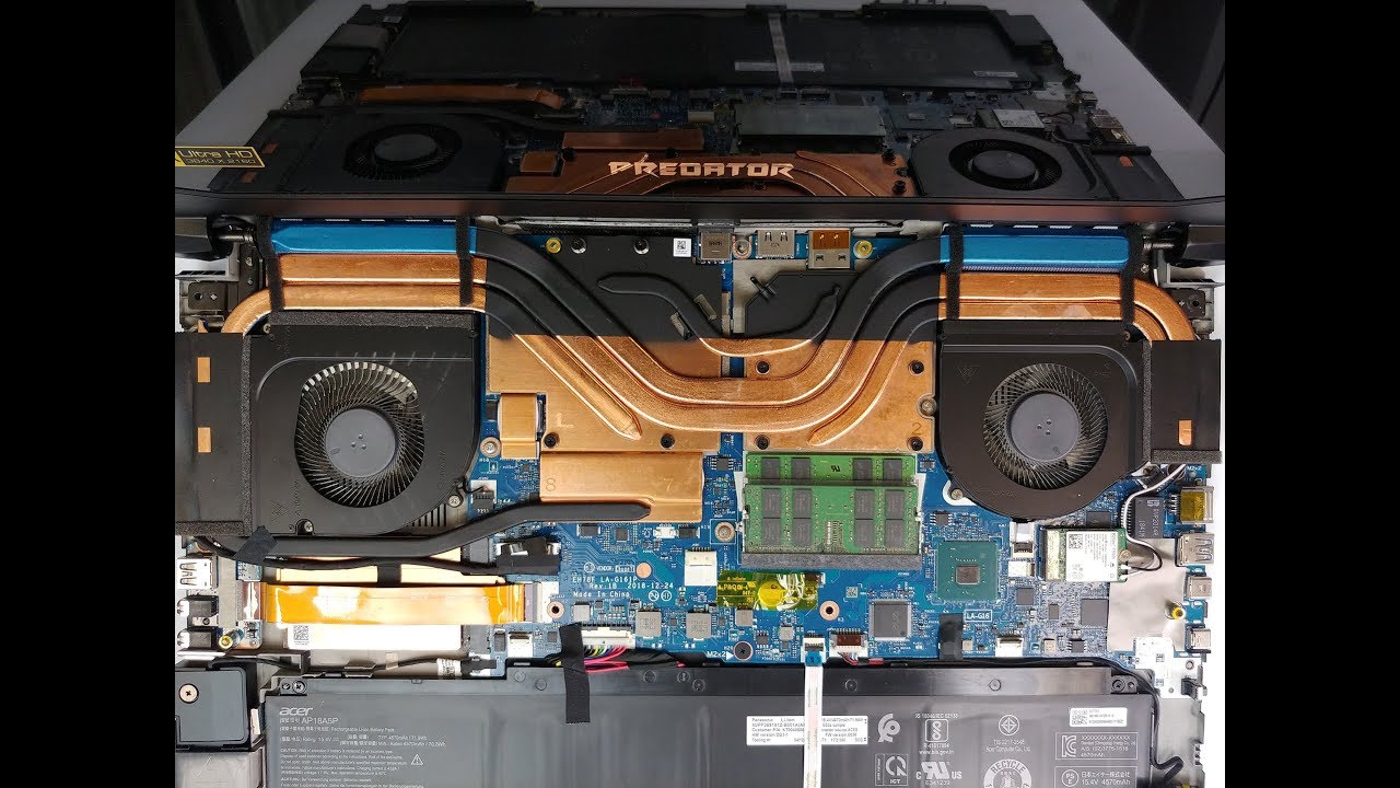 Acer Predator Triton 900 (RTX 2080) - disassembly and upgrade options