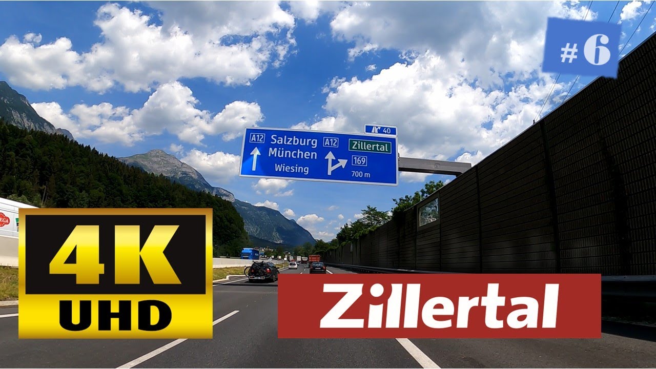 Tirol - Fahrt durch das Zillertal - Teil6  #Tirol #Zillertal 🚙🏞🏔