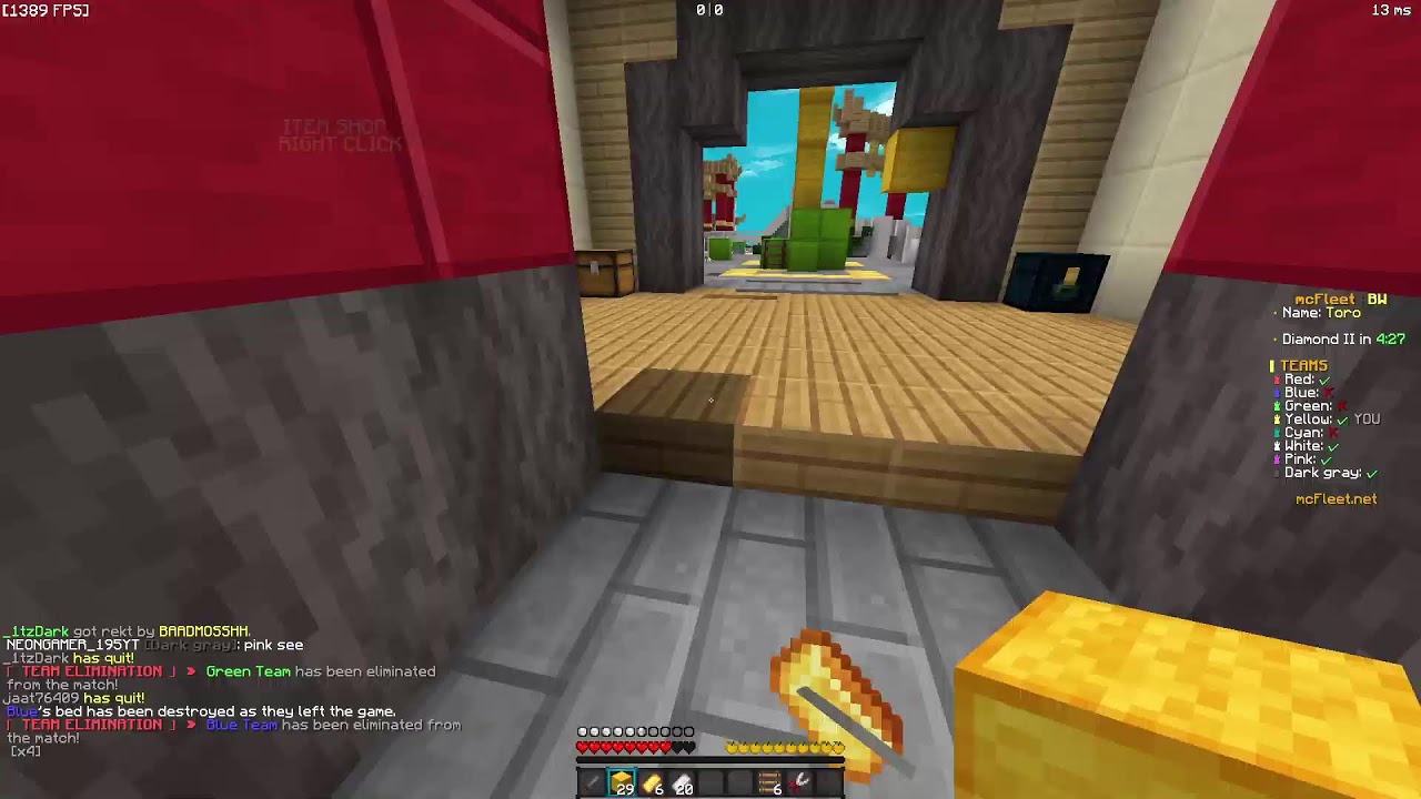 2000 FPS FLEX | BAADMOSSHH | MCFLEET BEDWARS STREAM