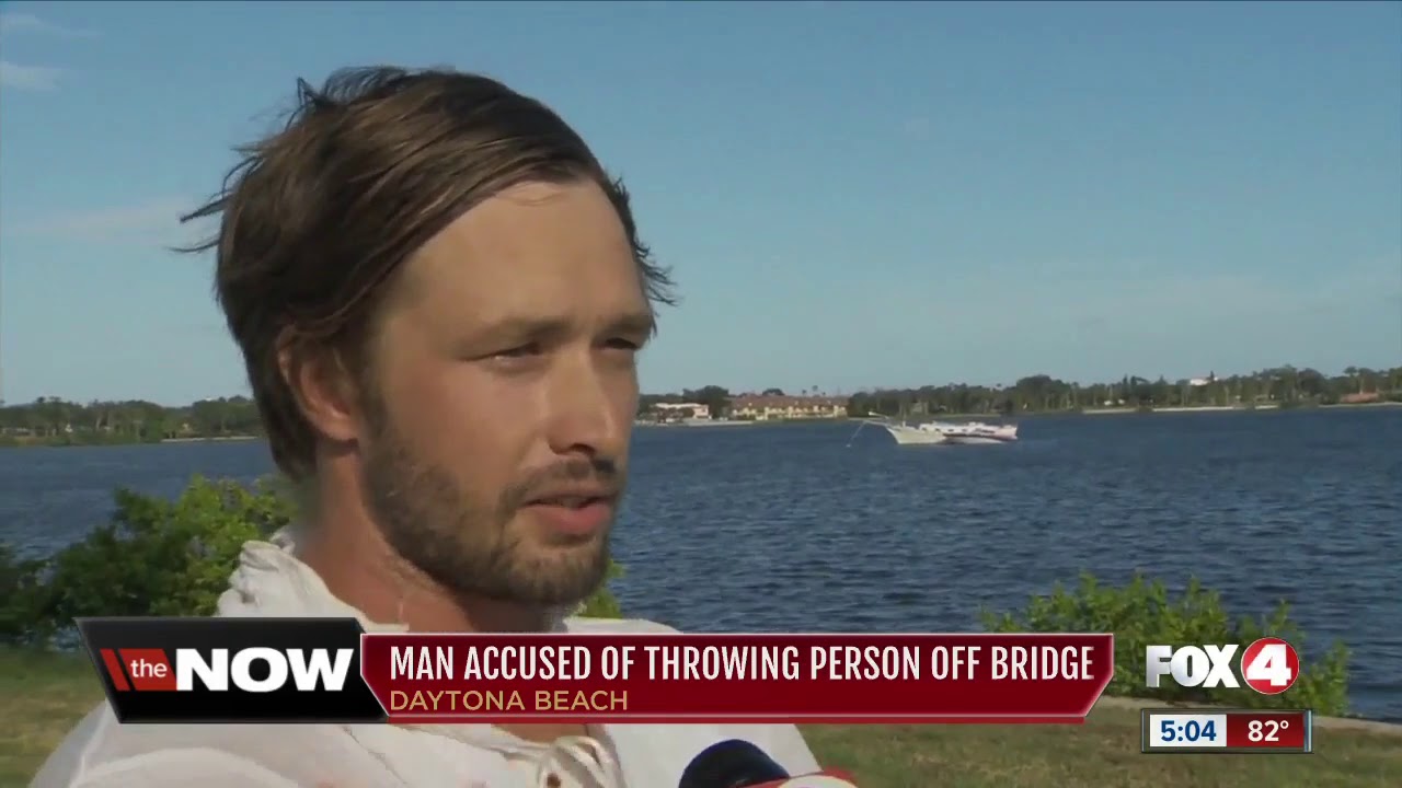 Florida man throws bicycle, then other man off bridge