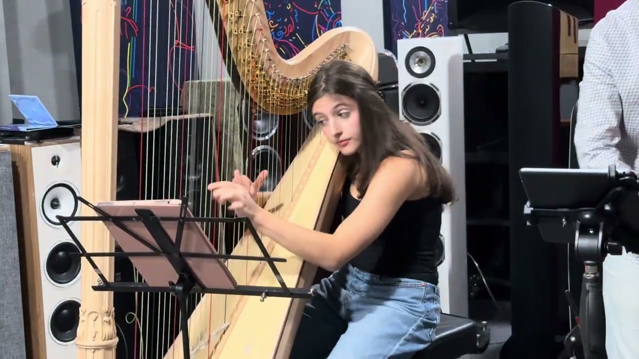 Nardis and My favourite things, harp & bass