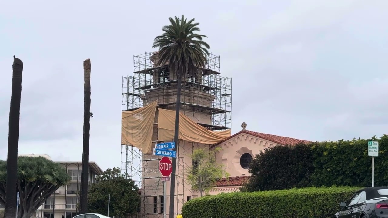 12pm Deagan Chimes at St James by the Sea Episcopal Church, La Jolla, CA