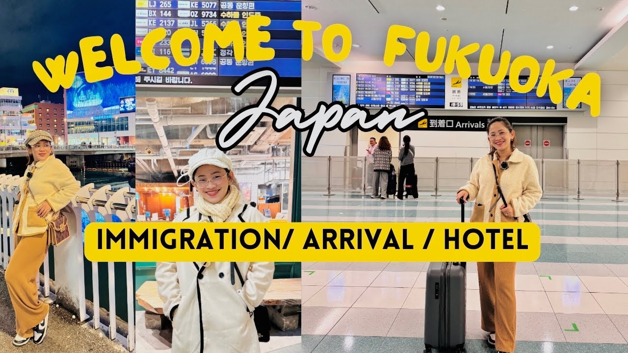 LET'S GO TO FUKUOKA JAPAN || COMPLETE AIRPORT GUIDE + HOTEL ROOM TOUR