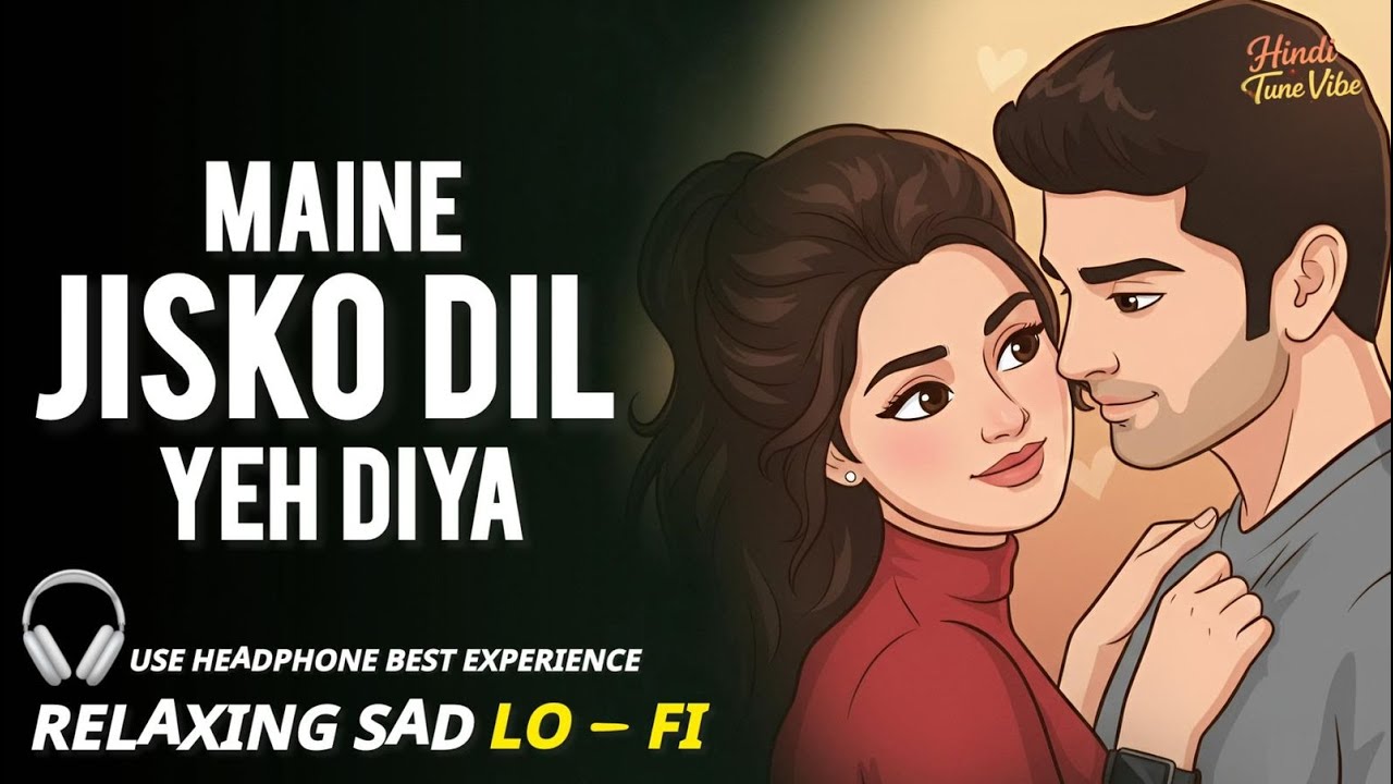MAINE JISKO DIL YEH DIYA || RELAXING LO- FI SONG || 90S HINDI NONSTOP LO-FI SONGS